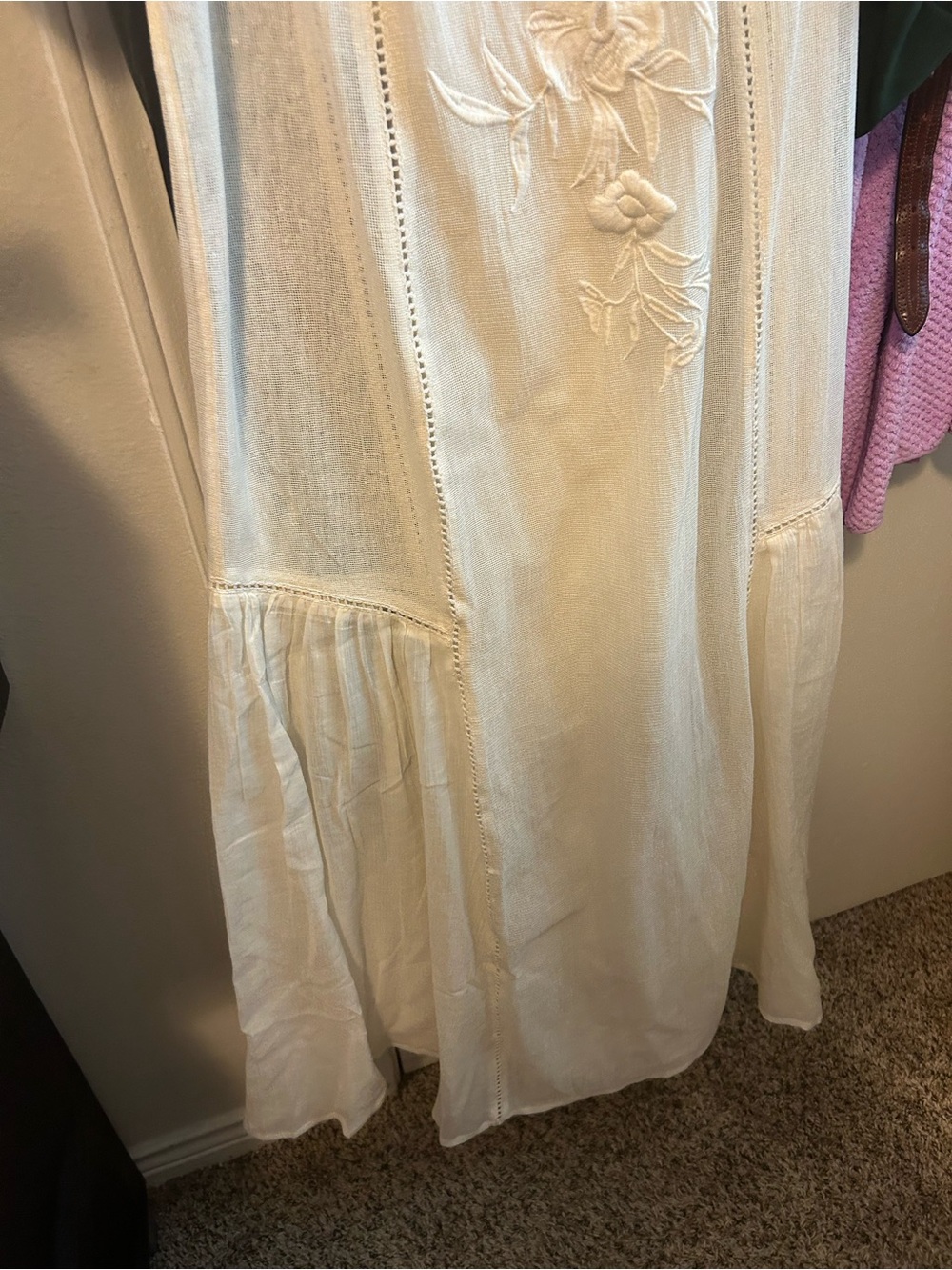 Free People NEW White Embroidered Maxi Dress - Picture 11 of 13
